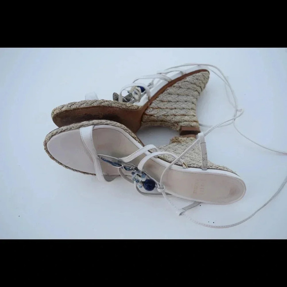 Stuart Weitzman Ankle wrap espradille wedges - Picture 4 of 8